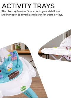 BAYBEE Zato Baby Walker for Kids, Foldable Kids Walker with 3 Position Adjustable Height & Musical Toy Bar Activity Walker for Toddlers Walker for Baby Boy Girl 6 to 18 Months Green  - Image 3