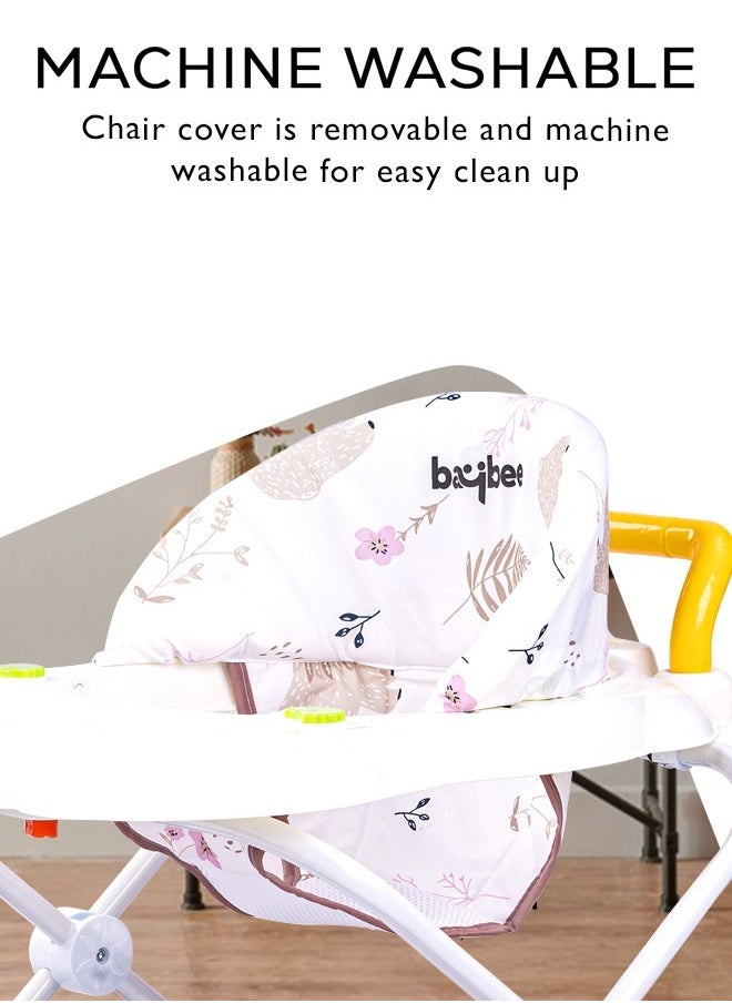 BAYBEE - Zato Baby Walker for Kids, Foldable Kids Walker with 3 Position Adjustable Height & Musical Toy Bar Activity Walker for Toddlers Walker for Baby Boy Girl 6 to 18 Months Green - Image 1