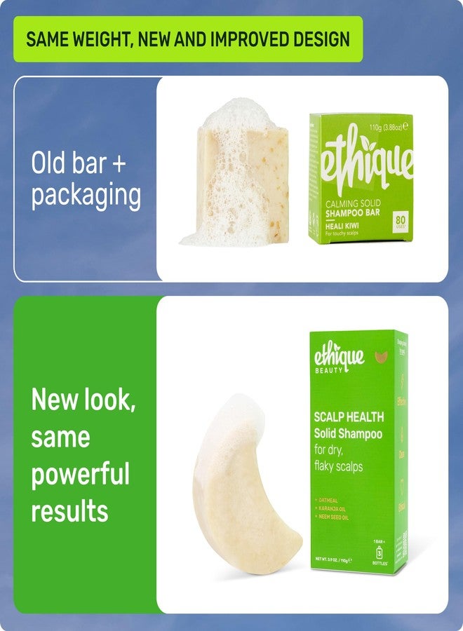 Ethique Scalp Health Shampoo Bar for itchy, dry, flaky scalps with Oatmeal - Plastic-Free, Vegan, Cruelty-Free, 3,88 oz - Formerly Heali Kiwi - Image 2