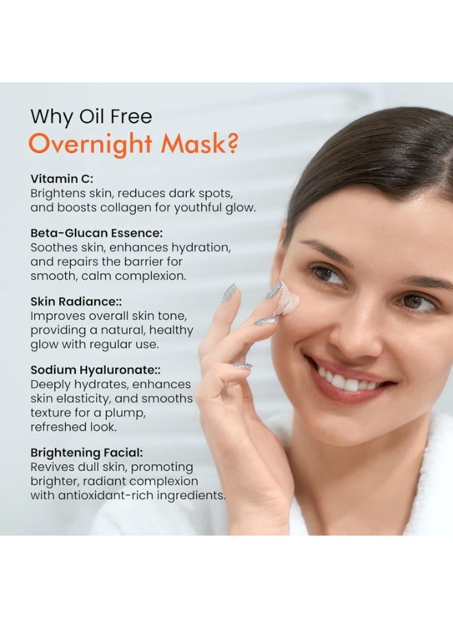 Get Nectar Happiness احصلي على قناع "Nectar Happiness Overnight Glow Mask" الليلي المعزز للإشراق، بتركيبة تحتوي على 20% فيتامين C (خالٍ من الزيوت) وخلاصة "بيتا-جلوكان"؛ لمنح البشرة توهجاً وإشراقاً، وعلاج البقع الداكنة وتفتيح البشرة (حجم 30 مل). - Image 2