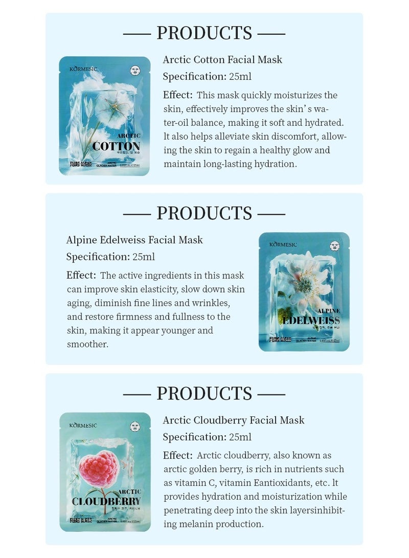 Kormesic Alpine Edelweiss Soothing Mask 25ml-5 packs - Image 2