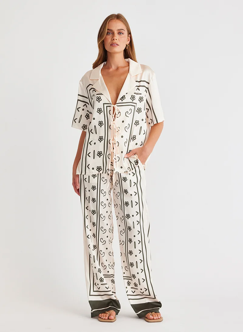 SNDYS Silas Printed High Waist Pants