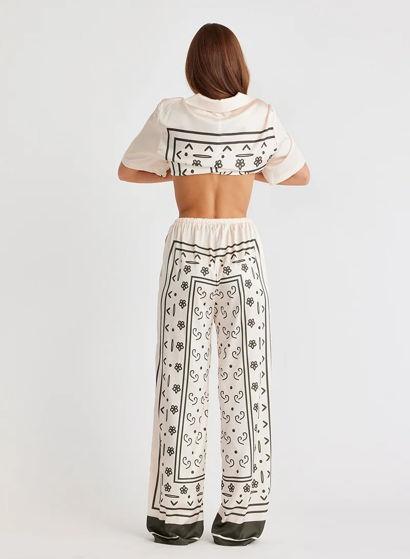 SNDYS Silas Printed High Waist Pants