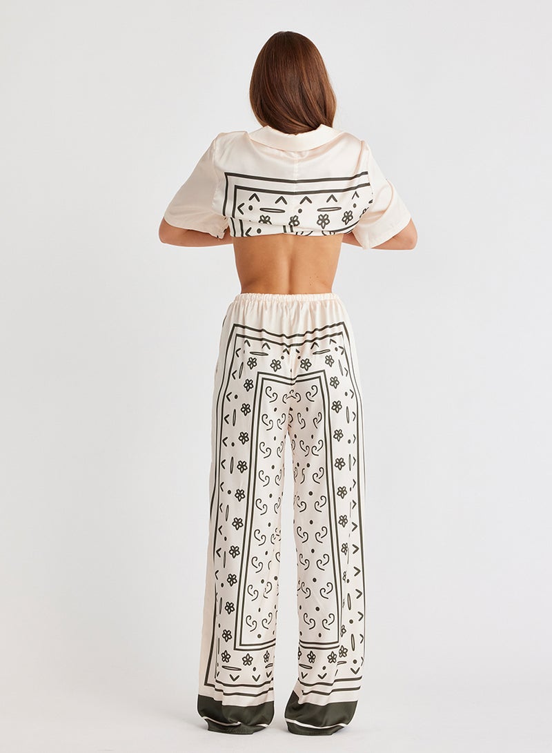 ساندايز بنطلون سيلاس عالي الخصر مطبوع - Image 2