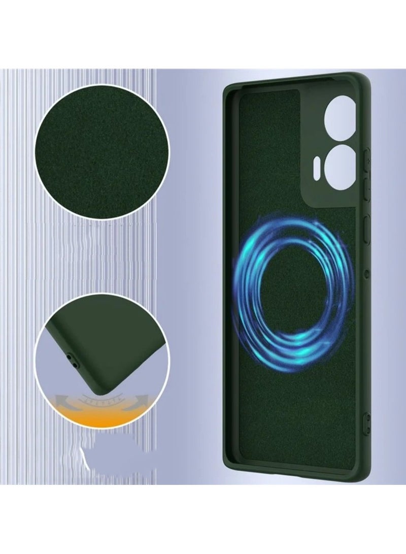 ICARLUS Phone Case for Motorola Edge 50 Fusion Case Silicone with Soft Microfiber Lining Slim Cover Lavender Green - Image 5