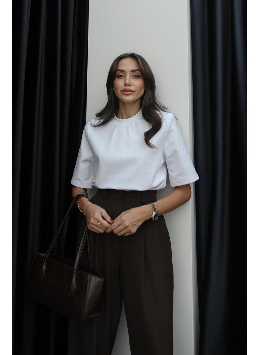 Havoş White Rosa Padded T-Shirt  - Image 2