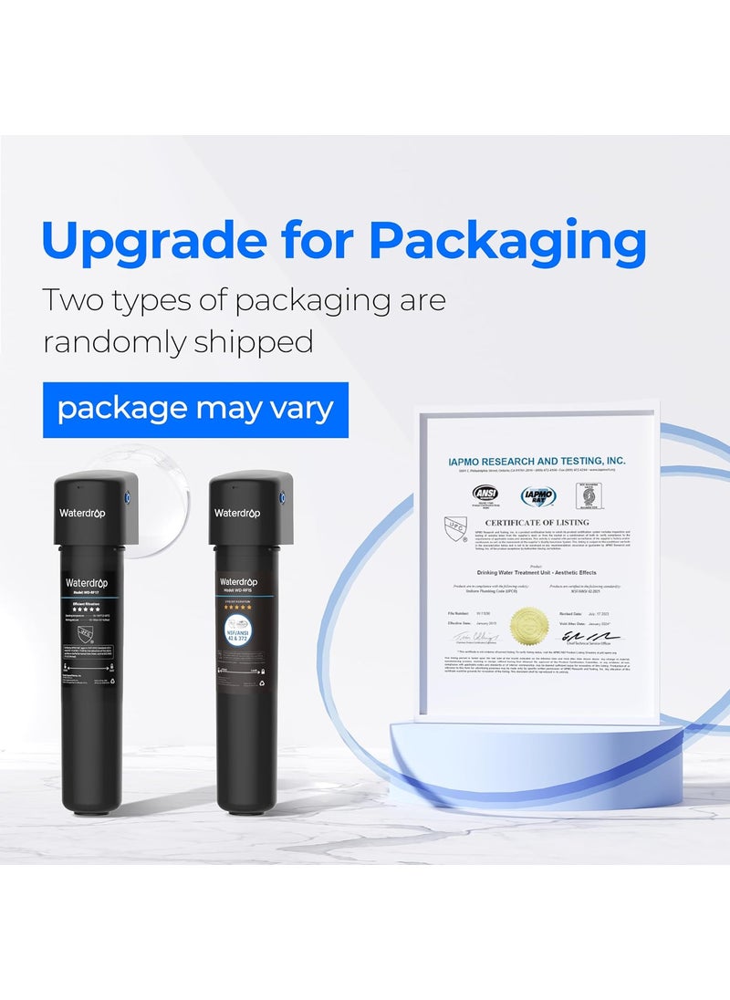Waterdrop Waterdrop 15Ua Under Sink Water Filter System16K Gallons Ultra High Capacity Main Faucet Under Counter Water Filtration SystemRemoves 99 LeadFluorideChlorineBad TasteUsa Tech05 MicronWhite  - Image 3