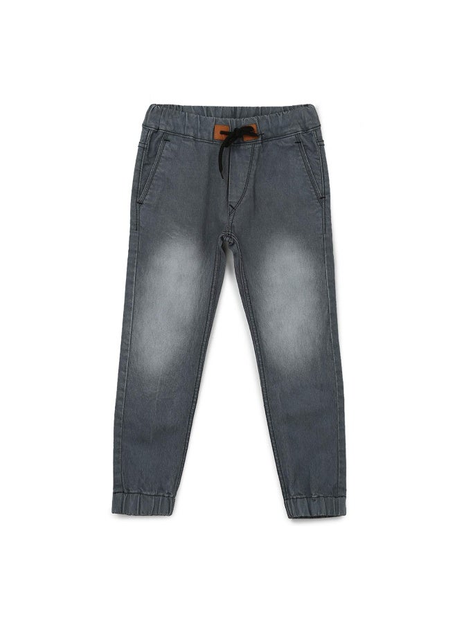 Urbano Juniors جينز جوجر رمادي ضيق للأطفال الأولاد من أوربانو