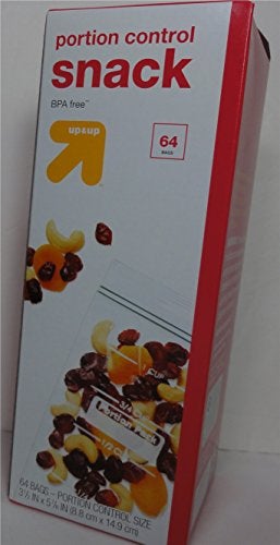Target Portion Control Snack Bags (BPA free) ~ 3 1/2" x 5 7/8" ~ (64 bags x 2 = 128 bags) - Image 1