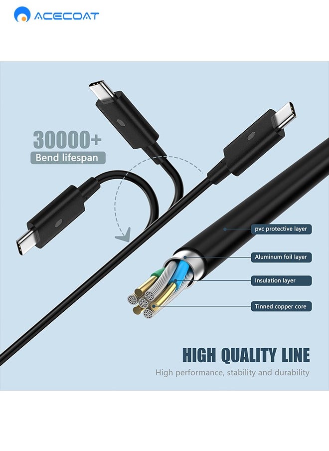 ايسكوت - 45W 65W USB C شاحن الكمبيوتر المحمول لديل خط العرض 5420 7410 7420 5520 5530 5540 7330 7340 7430 7530 7390 5430 5320 5440 3440 3540، إكس بي إس 13، كروم بوك 3100،محول سلك طاقة للكمبيوتر سريع من النوع C - Image 1
