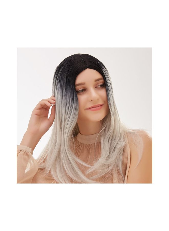 إسكدنيا باروكة شعر صناعية أشقر/أسود - Image 2