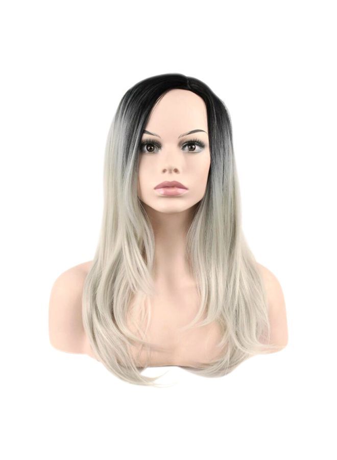 إسكدنيا باروكة شعر صناعية أشقر/أسود - Image 1