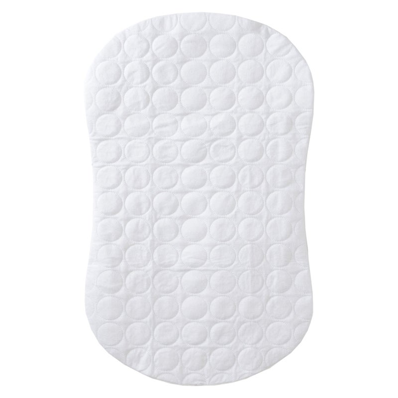HALO BassiNest Protective Waterproof Cover for Bassinet Pad, White - Image 1