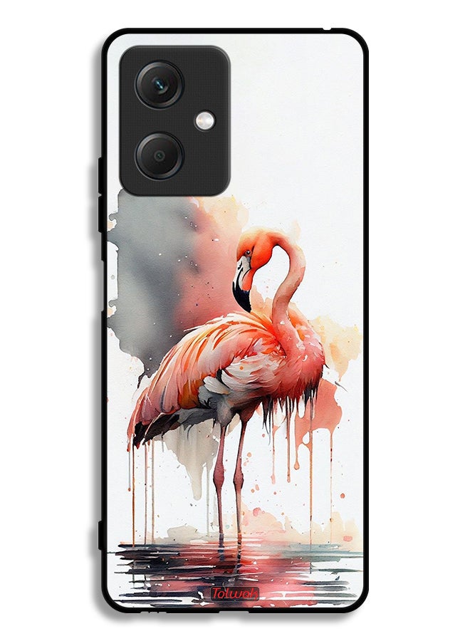 Tolwak Xiaomi Redmi Note 12 Protective Case Cover Tropical Watercolor Art - Image 2