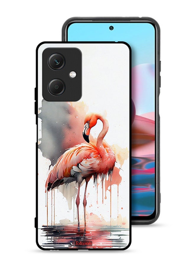 Tolwak Xiaomi Redmi Note 12 Protective Case Cover Tropical Watercolor Art - Image 1