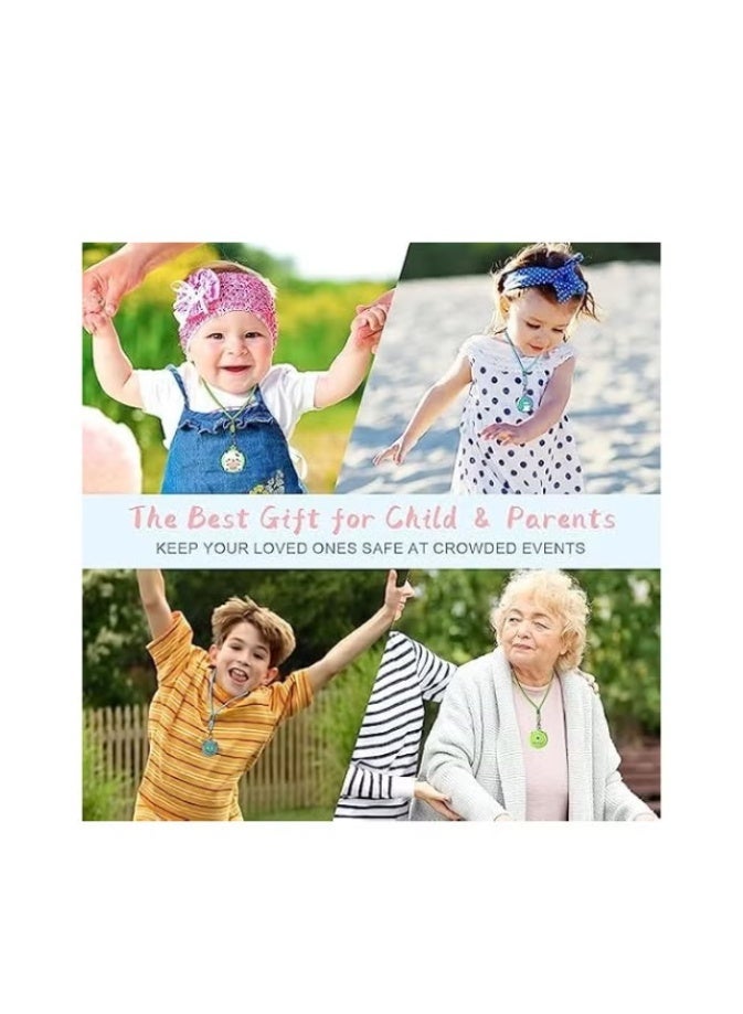 AirTag Necklace Kids, 2 Pack Holder for Apple Air Tag Toddler Silicone Hidden Case Convenient Than Wristband Bracelet Child AirTags Holder for Boys (Pink, Yellow) - Image 2