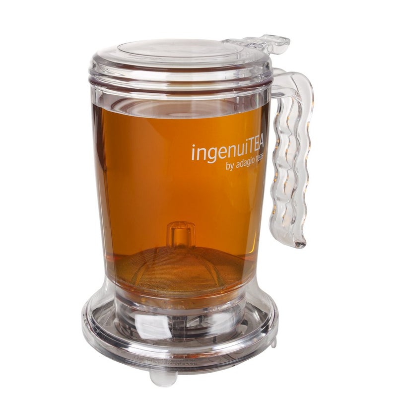 Adagio Teas ingenuiTEA BottomDispensing Teapot PBAFree Works with any tea and cup Makes 16 oz of tea Dishwashersafe The easiest way to prepare loose tea