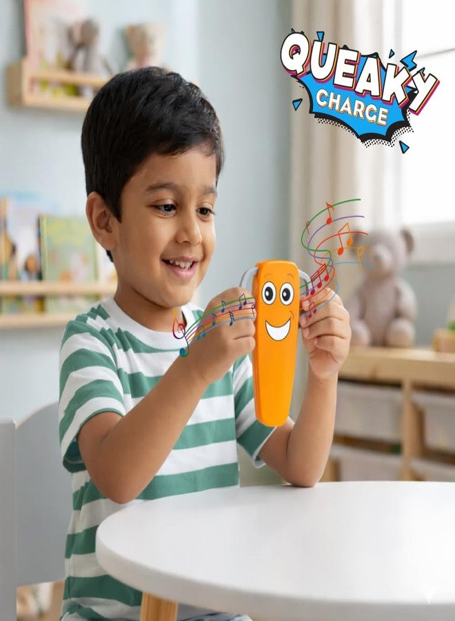BLIX Queaky Charge - Rechargeable STEM Toy for Kids, Electronic Circuit Science Kit, Musical Sensation & Conductivity Experiment Toy, Educational Gift for Boys & Girls Ages 5,6,7,8,9+ (Orange) - Image 2