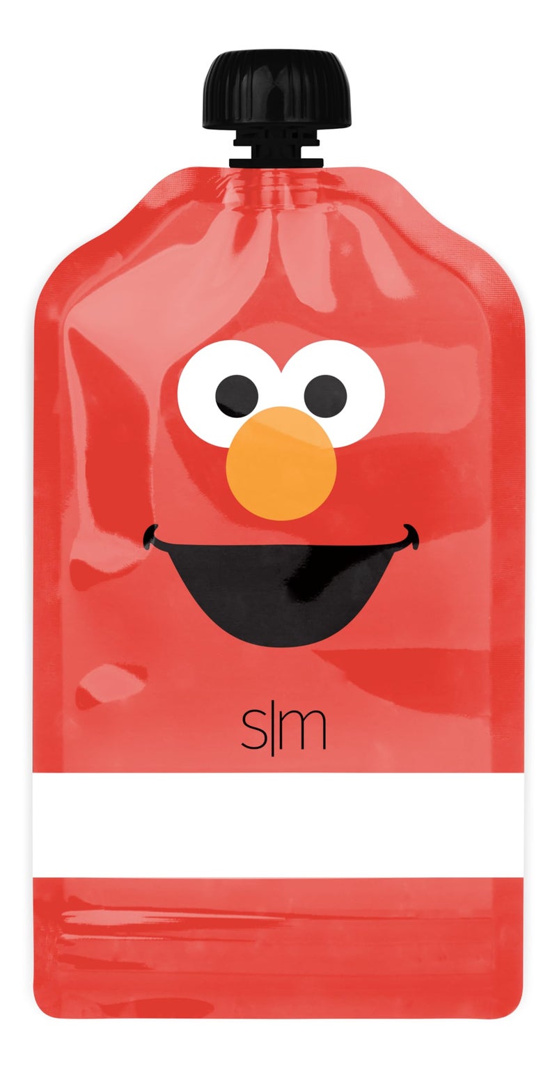 Simple Modern Sesame Street Reusable Baby Food Pouches for Toddlers | BPA Free Plastic, Food Safe, Freezer Safe | Refillable for Applesauce Yogurt & Puree Squeeze Pouch | 10 pack | 5oz | Sesame Street - Image 5
