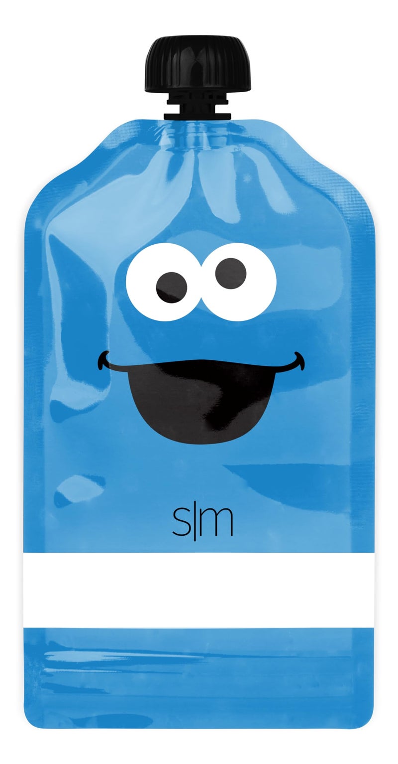 Simple Modern Sesame Street Reusable Baby Food Pouches for Toddlers | BPA Free Plastic, Food Safe, Freezer Safe | Refillable for Applesauce Yogurt & Puree Squeeze Pouch | 10 pack | 5oz | Sesame Street - Image 4