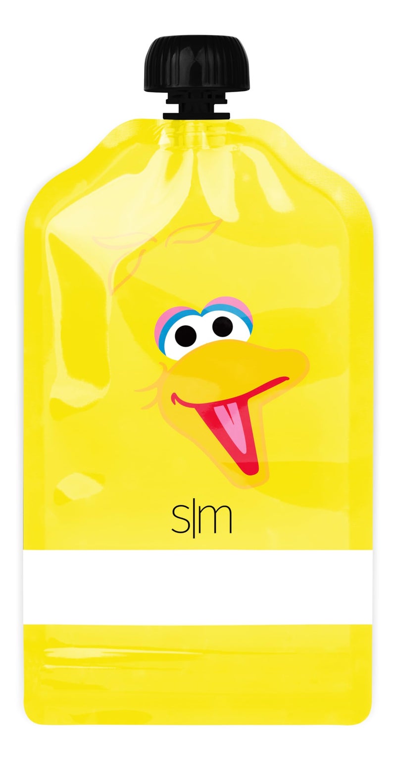 Simple Modern Sesame Street Reusable Baby Food Pouches for Toddlers | BPA Free Plastic, Food Safe, Freezer Safe | Refillable for Applesauce Yogurt & Puree Squeeze Pouch | 10 pack | 5oz | Sesame Street - Image 3