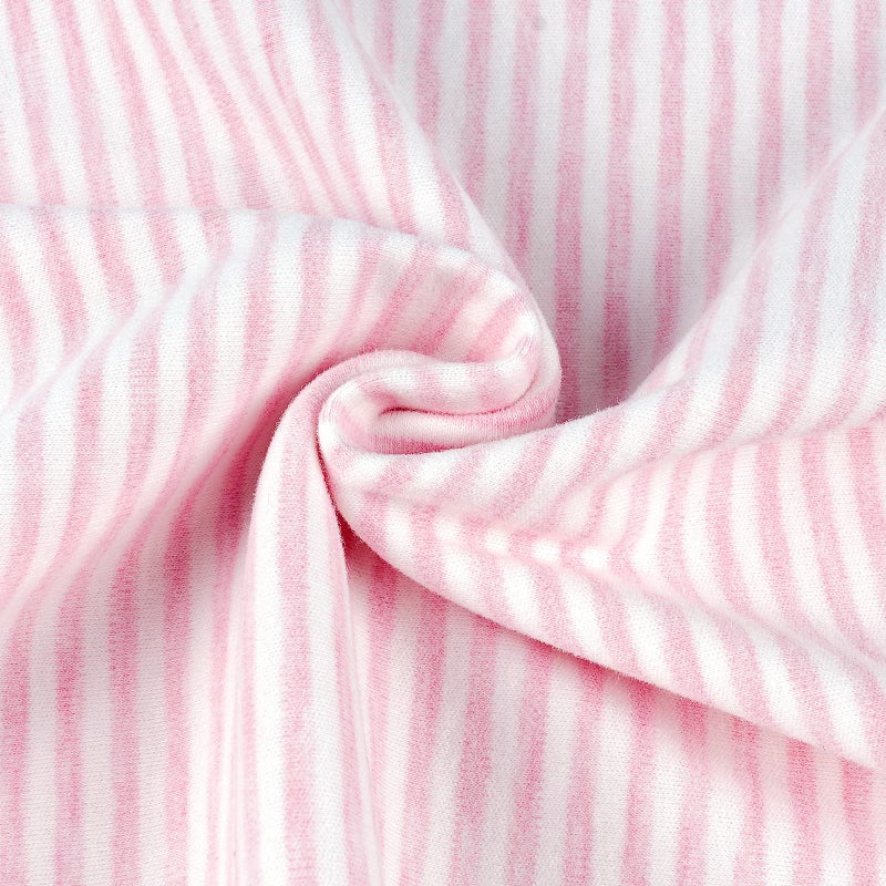 Zenssia Organic Cotton Toddler Pillowcase/Travel Pillowcase Pack of 2 Set 13x18 Inches with Envelope Closure - Soft & Breathable Baby Pillow Case Cover Pink Stripe - Image 5