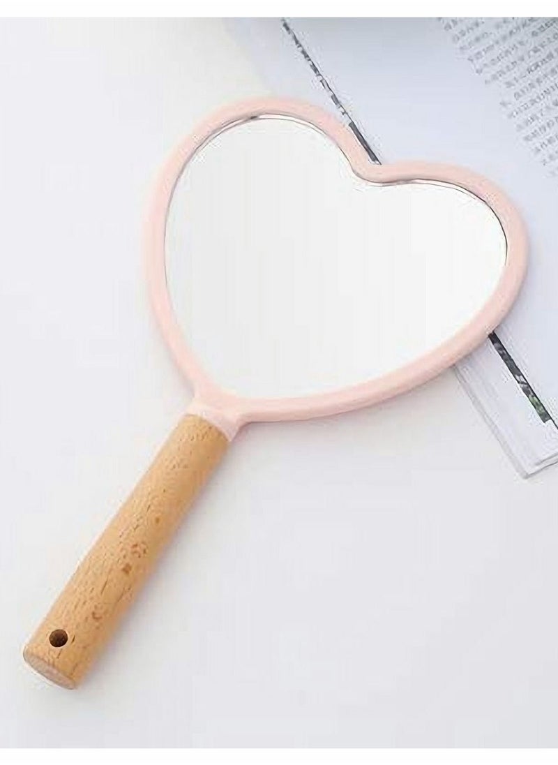 Hand-Held Mirror, Heart Shape Wood Makeup Mirrors with Hole, Small Cute Wood Hand Mirror, Hanging Single-Sided Portable Travel Vanity Mirror Cosmetic for Women - pzsku/ZE3979010C1F2A1ABBE59Z/45/_/1664353150/0a17d635-efe6-44a4-b8c6-bd985162bb9d