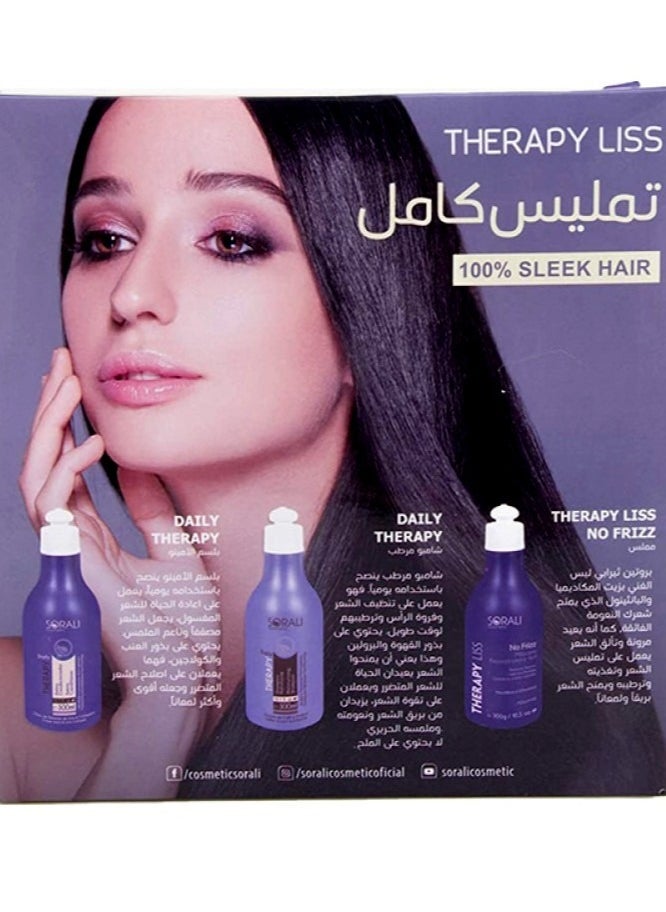 SORALI Sorali Protein Therapy Liss 3 in 1 Brazilian Set 300ml  - Image 1