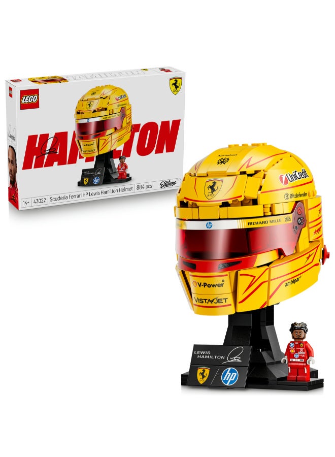 LEGO Editions Scuderia Ferrari HP Lewis Hamilton Helmet 43022 (Age 14+, 884 Pieces) - Image 1