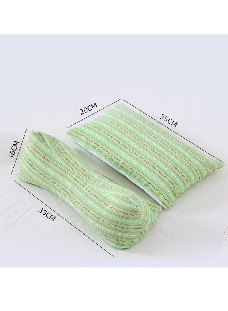 Buckwheat Hulls Filling Health Neck And Cervical Pillows With Head Support Removable Triangular Shape Gentle-Cervical Support Pillow For Pain Relief - Image 5