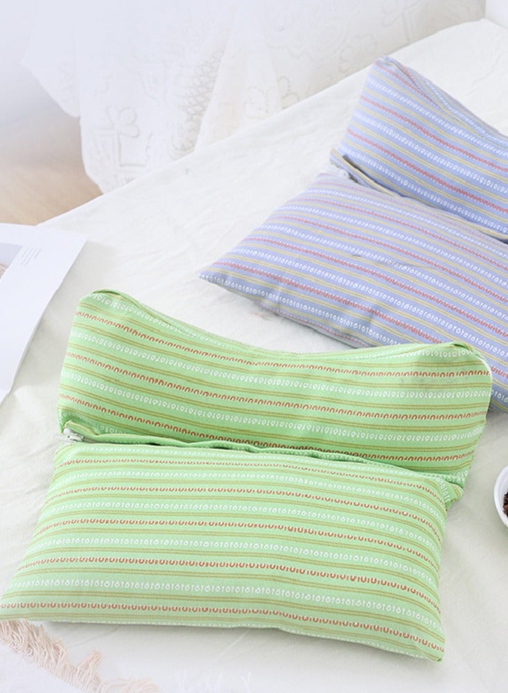 Buckwheat Hulls Filling Health Neck And Cervical Pillows With Head Support Removable Triangular Shape Gentle-Cervical Support Pillow For Pain Relief - Image 2