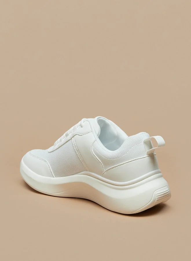 فلورا بيلا من شو إكسبرس Logo Detail Sneakers with Lace-Up Closure