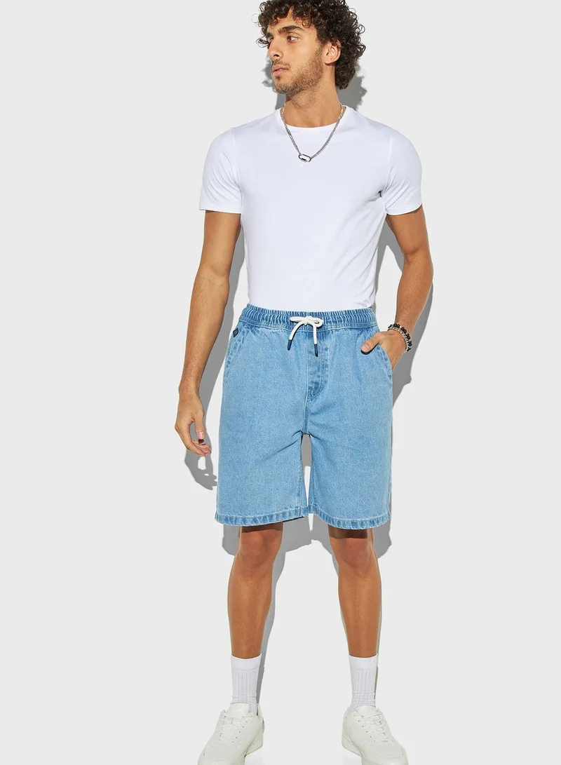 Lee Cooper Essential Denim Drawstring Shorts