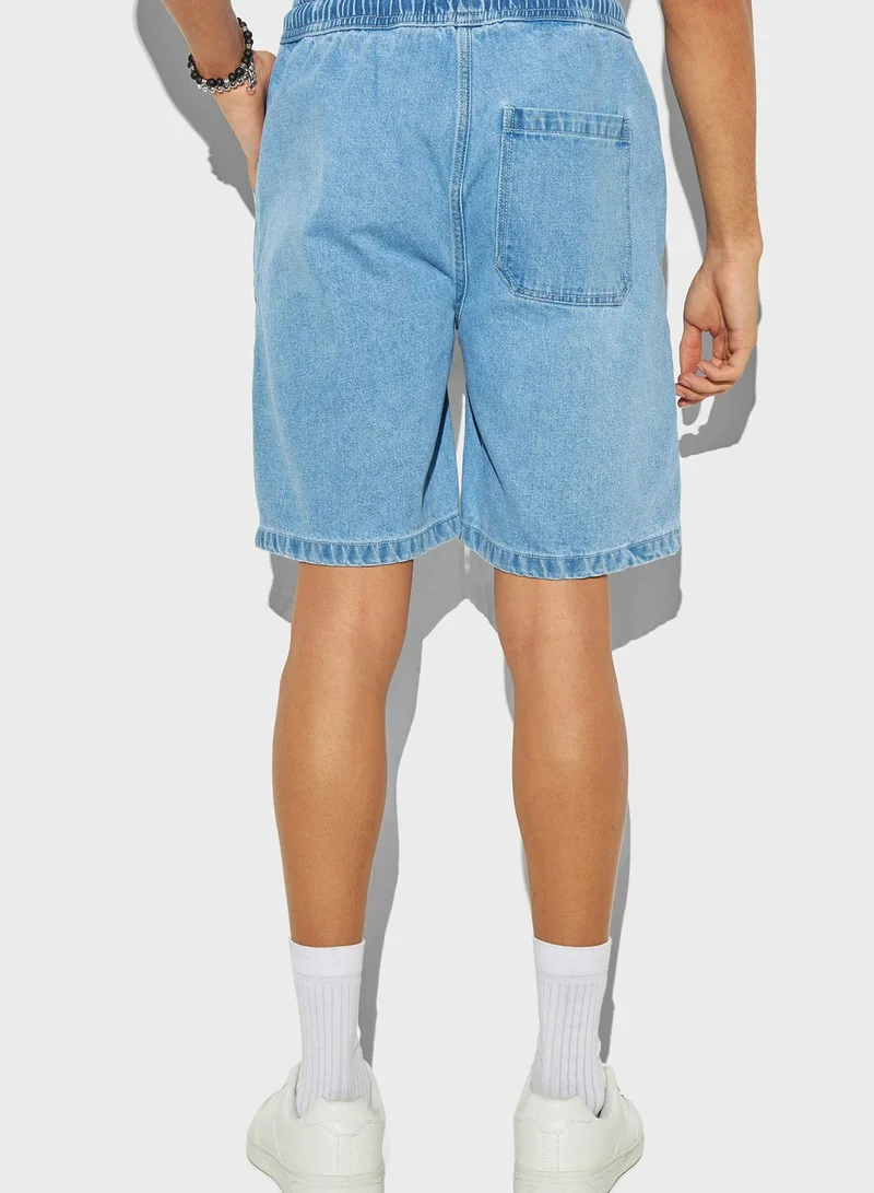 Lee Cooper Essential Denim Drawstring Shorts