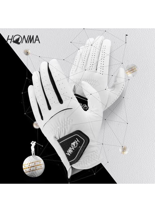 Honma Golf Gloves Sheepskin Microfiber Glove Set 2-pack Gc13222 25cm - Image 1
