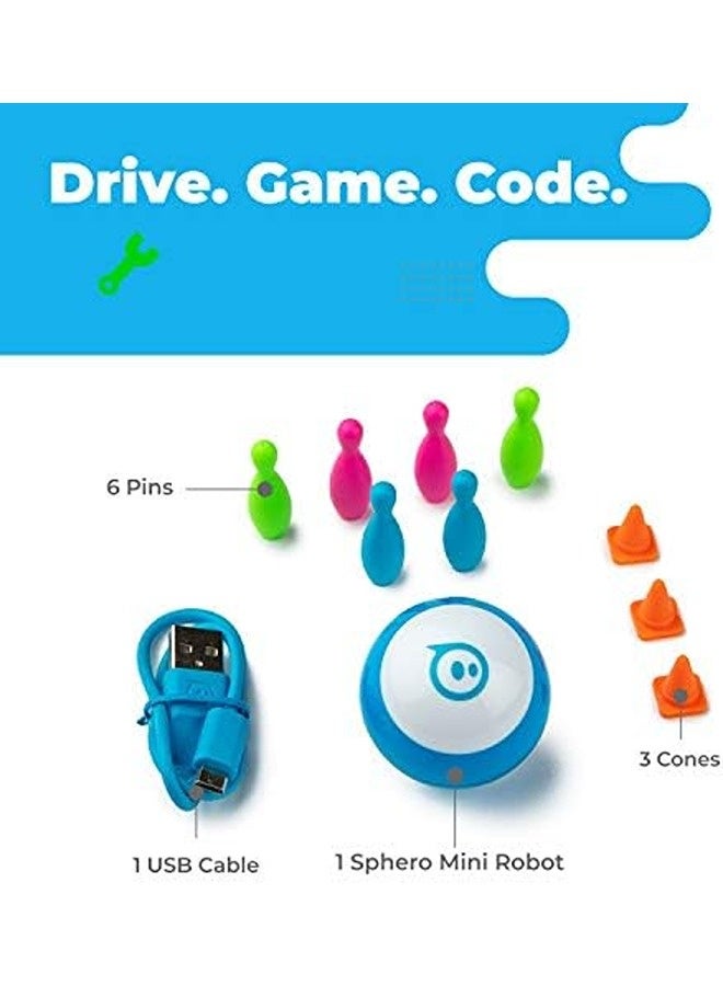 Sphero Mini Blue – App-Controlled Smart Robot Ball | 1.57" Programmable STEM Toy with Games, Drive Modes, Face Control, and Coding via App - Image 2