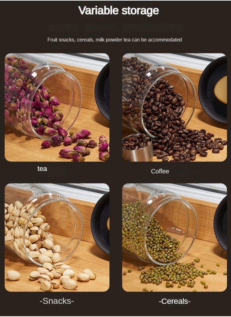 Coffee bean storage bottle, vacuum sealed coffee powder jar, food storage box