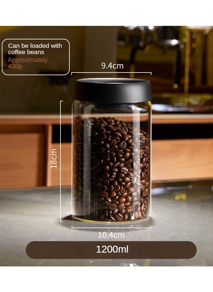 Coffee bean storage bottle, vacuum sealed coffee powder jar, food storage box
