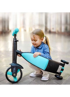 Winner Sky 3 In 1 Convertible Tricycle Balance Bike Kick Scooter For Kids Blue  - Image 1