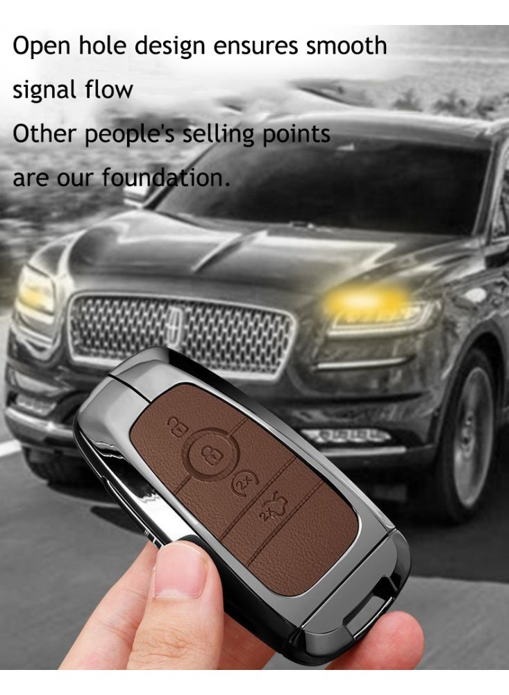 Lincoln High end car key protection case suitable for Lincoln adventurers, 24/25 Navigator Z, Navigator, and Aviator car key shell cases - Image 3
