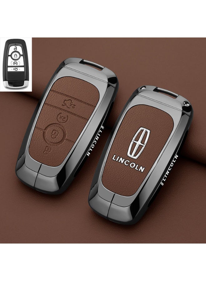 Lincoln High end car key protection case suitable for Lincoln adventurers, 24/25 Navigator Z, Navigator, and Aviator car key shell cases - Image 1