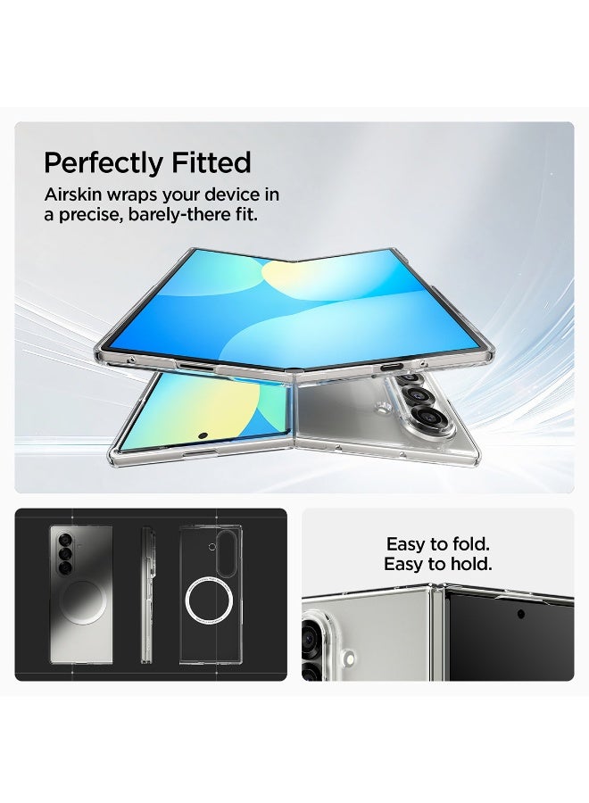Spigen Air Skin MagFit Samsung Galaxy Z Fold 7 MagSafe Case Cover (2025) - Clear White - Image 5