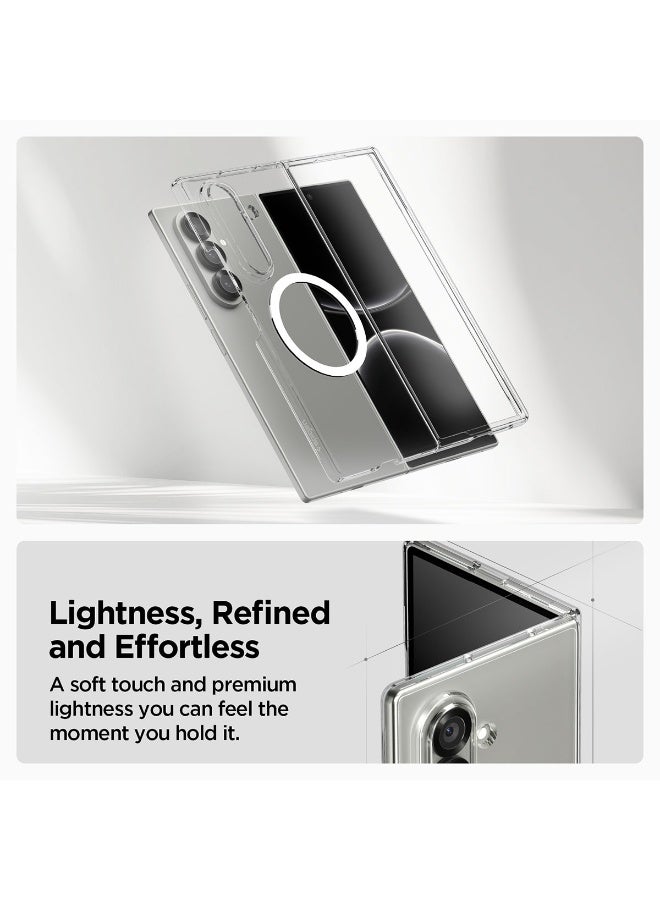 Spigen Air Skin MagFit Samsung Galaxy Z Fold 7 MagSafe Case Cover (2025) - Clear White - Image 3