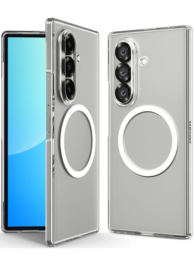 Spigen Air Skin MagFit Samsung Galaxy Z Fold 7 MagSafe Case Cover (2025) - Clear White - Image 1