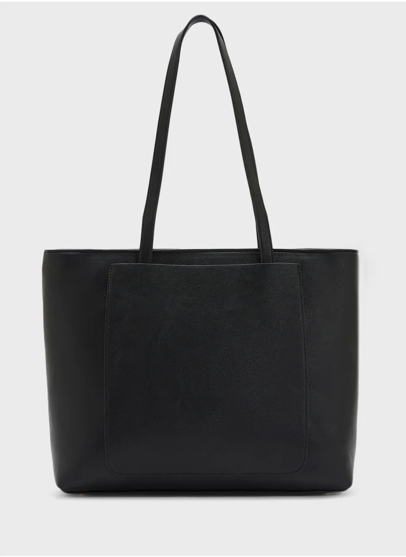 Khizana Metal Trim Detail Everyday Tote Bag