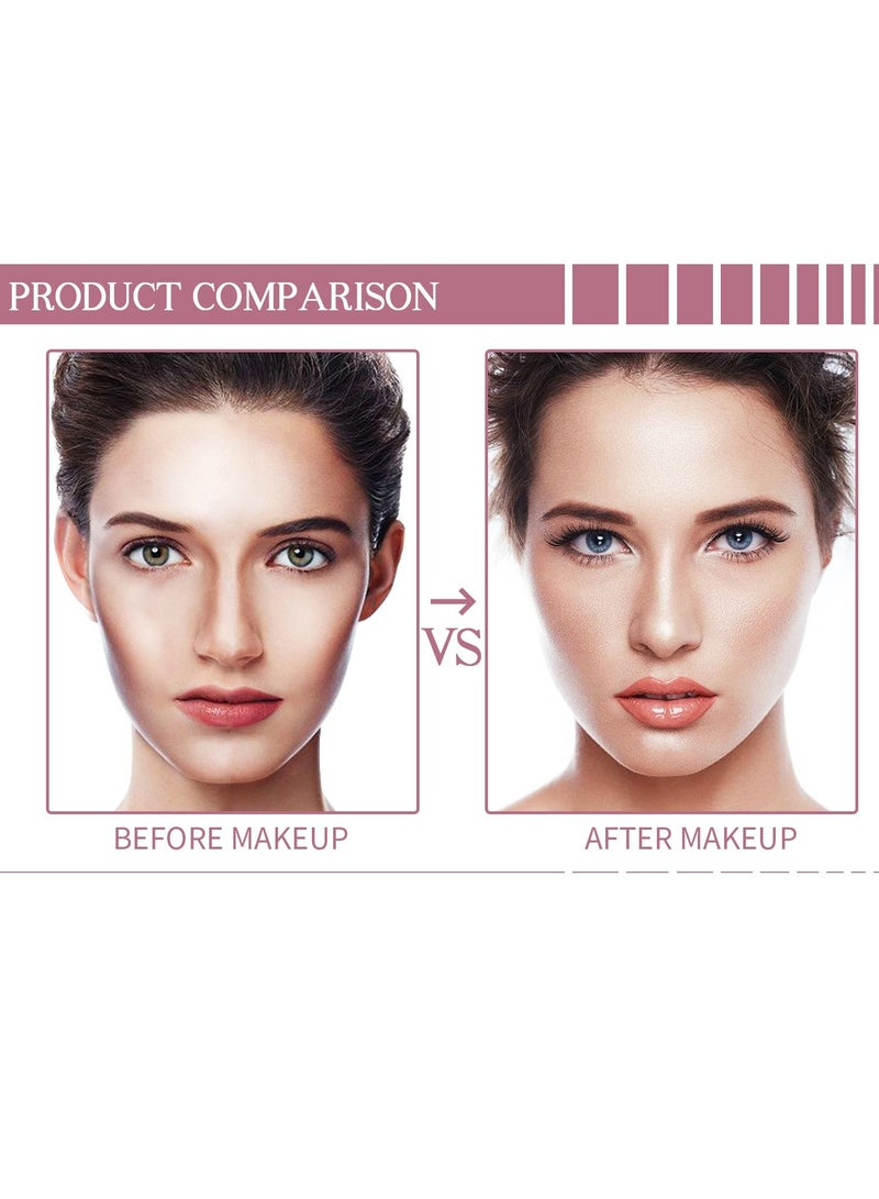 QIC Shimmer Cream Blush Stick for Cheeks Lips Tint Eyes Contour Highlighter Makeup Sticks Lightweight Hydrating Formula Lightweight Blendable Silky Cream Shimmer Blush 05  - Image 4