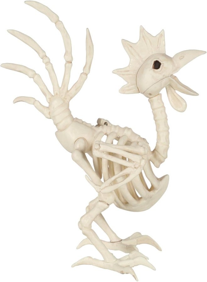 Seasons Crazy Bonez Skeleton Rooster Halloween Decoration, 12" - Image 3