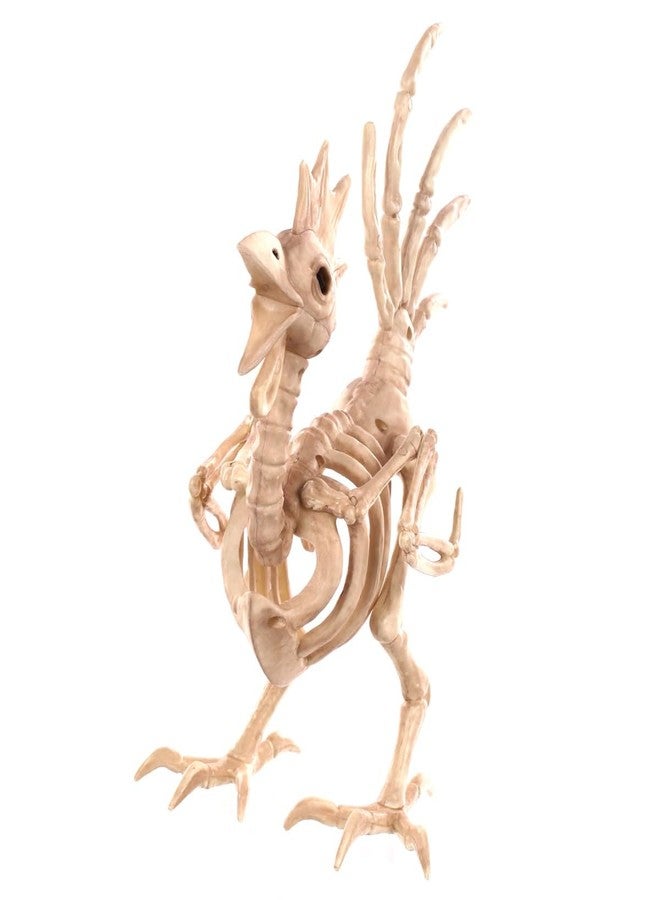 Seasons Crazy Bonez Skeleton Rooster Halloween Decoration, 12" - Image 1