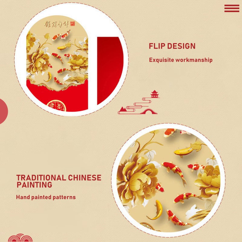 Red Envelopes 180g White Cardboard Vibrant Traditional Chinese Designs - High-quality Four-color Printing Lucky Cattle for Lunar New Year Weddings Birthdays Festive Celebrations - Image 5