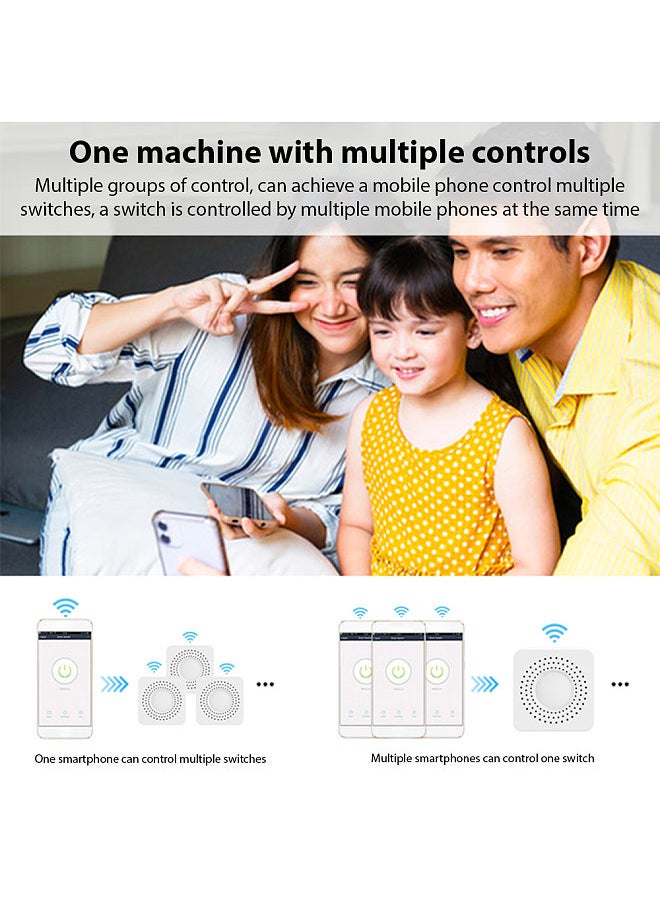 Generic - 2-Way WiFi Switch Relay Module 16A Wireless On/Off Device Dual Control Light Switch Remote Control Tuya APP Device Sharing Voice Control Smart Circuit Breaker - Image 1